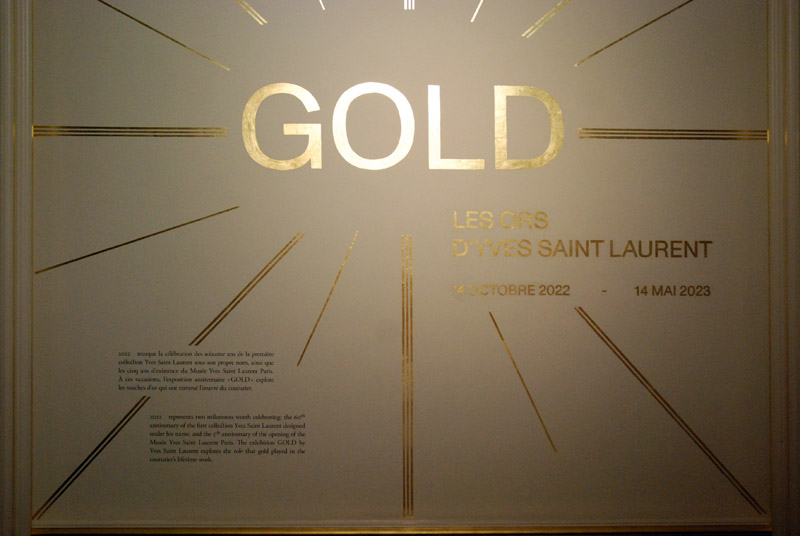 Gold; Les ors dÕ Yves Saint Laurent