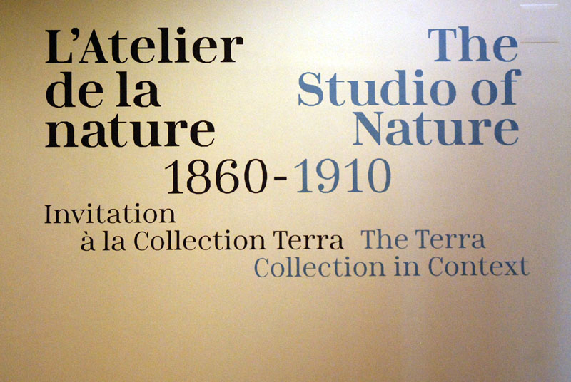 LÕAtelier de la nature; 1860-1910; Invitation  la Collection Terra