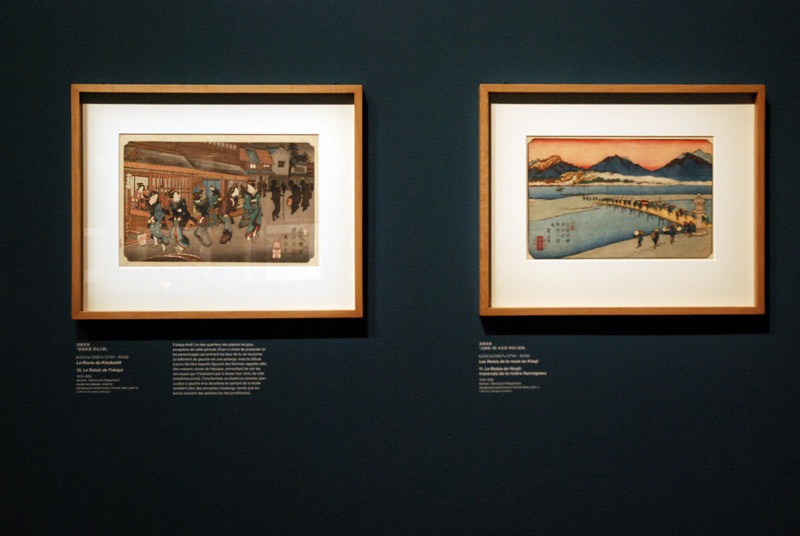 Voyage sur la route du Kisokaidoø.; De Hiroshige  Kuniyoshi